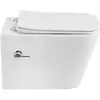 BelBagno BB7106CH-TOR-BS/SC Унитаз подвесной безободковый со смывом "Торнадо", с функцией биде и смесителем, с сиденьем дюропласт soft close
