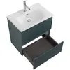 BelBagno UNO-MINI-500-2C-SO-AO База под раковину подвесная с фрезерованными ручками по всей длине фасада с двумя выкатн. ящ., Голубой Мат.,500x395x608