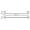 WasserKRAFT Diemel K-2230 Полотенцедержатель, цвет: хром