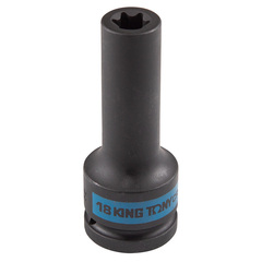 KING TONY (647518M) Головка торцевая ударная глубокая TORX Е-стандарт 3/4", E18