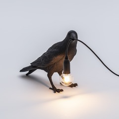Настольная лампа Bird Black Waiting