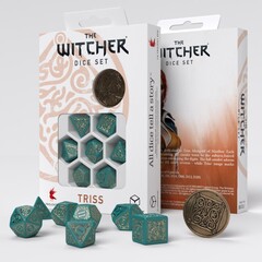 Набор кубиков для настольных ролевых игр (Dungeons and Dragons, DnD, D&D, Pathfinder) - Witcher Dice Set. Triss. The Beautiful Healer