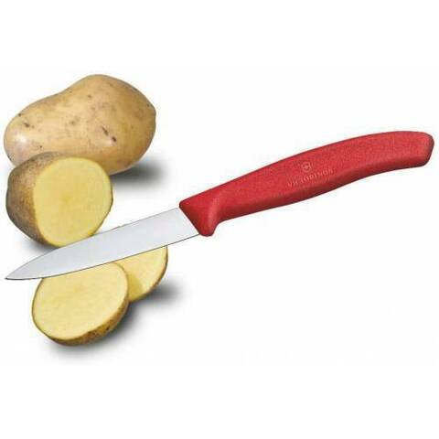 Нож кухонный Victorinox Swiss Classic (6.7601) стальной разделочный для овощей лезв.80мм прямая зато