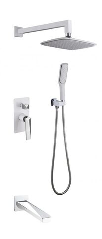 Boheme Venturo 374-W-2 Комплект душевой системы внутреннего монтажа, цвет: белый