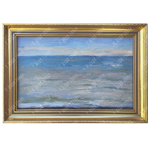 Динес Ю. С. Море. Кавказ. Картон, масло. 1954