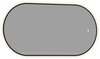 Aquanet 367644 Зеркало Контур овал 500х1000 LED ТХ цв. черный (367644)