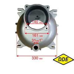 Корпус DDE PTR80H круглый сторона фланцев (20100-00184-00)