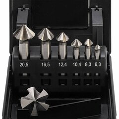Набор зенковок 90° 6,3-25мм DIN335C 5z HSS-G 7шт MASTER-TOOL 102892MT