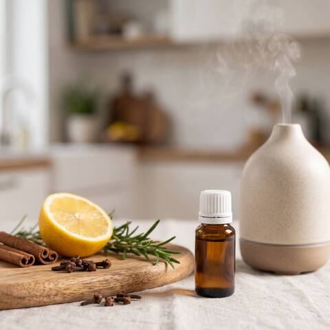 Смесь Thieves Young Living и диффузор на кухне