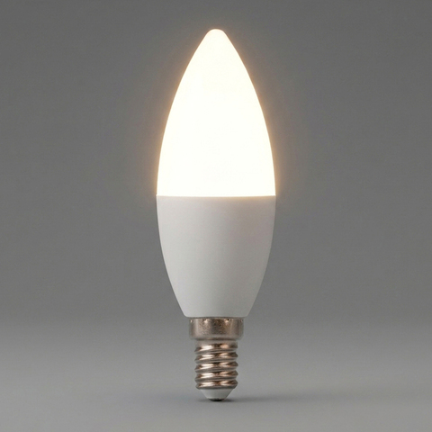 Лампа светодиодная LED 7вт E14 теплый матовая свеча LB-97 25475 FERON