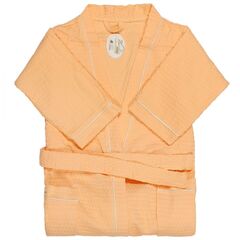 Халат унисекс, ваф, 100%хл, персик, XXL-XXXL, 56-58, Barkas, AI-0106008