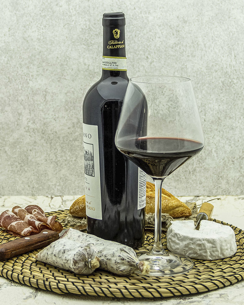 Вино Fattoria di Calappiano Кьянти Ризерва Виничиано Красное Сухое 2015 г.у. 13,5% 0,75 л, Италия