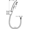 Hansgrohe 32129950 Гигиенический душ с держателем и шлангом 125 см, шлифованная медь