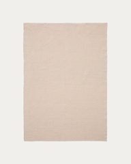 Ковер Mascarell из хлопка и полиэстера белого цвета 160 x 230 см