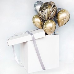 Коробка для воздушных шаров Белый 70*70*70 см