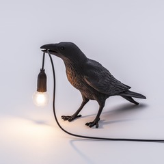 Настольная лампа Bird Black Waiting