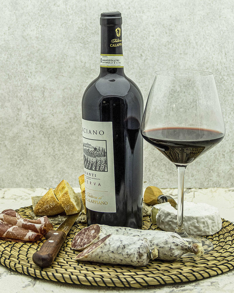 Вино Fattoria di Calappiano Кьянти Ризерва Виничиано Красное Сухое 2015 г.у. 13,5% 0,75 л, Италия
