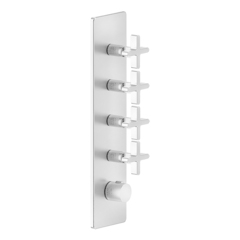 Gessi Inciso 58228#031 Встраиваемый термостатический смеситель на 4 источника, резьба 3/4