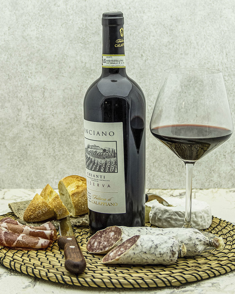 Вино Fattoria di Calappiano Кьянти Ризерва Виничиано Красное Сухое 2015 г.у. 13,5% 0,75 л, Италия