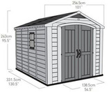 Пластиковый сарай Keter Factor 8x11 фута