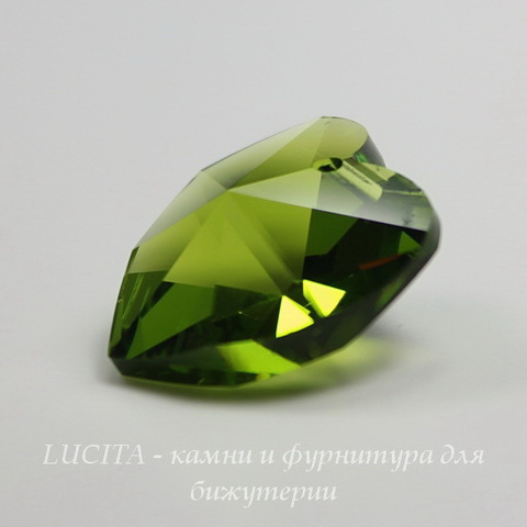 6202/6228 Подвеска Сваровски Сердечко Olivine (18х17,5 мм ) ()