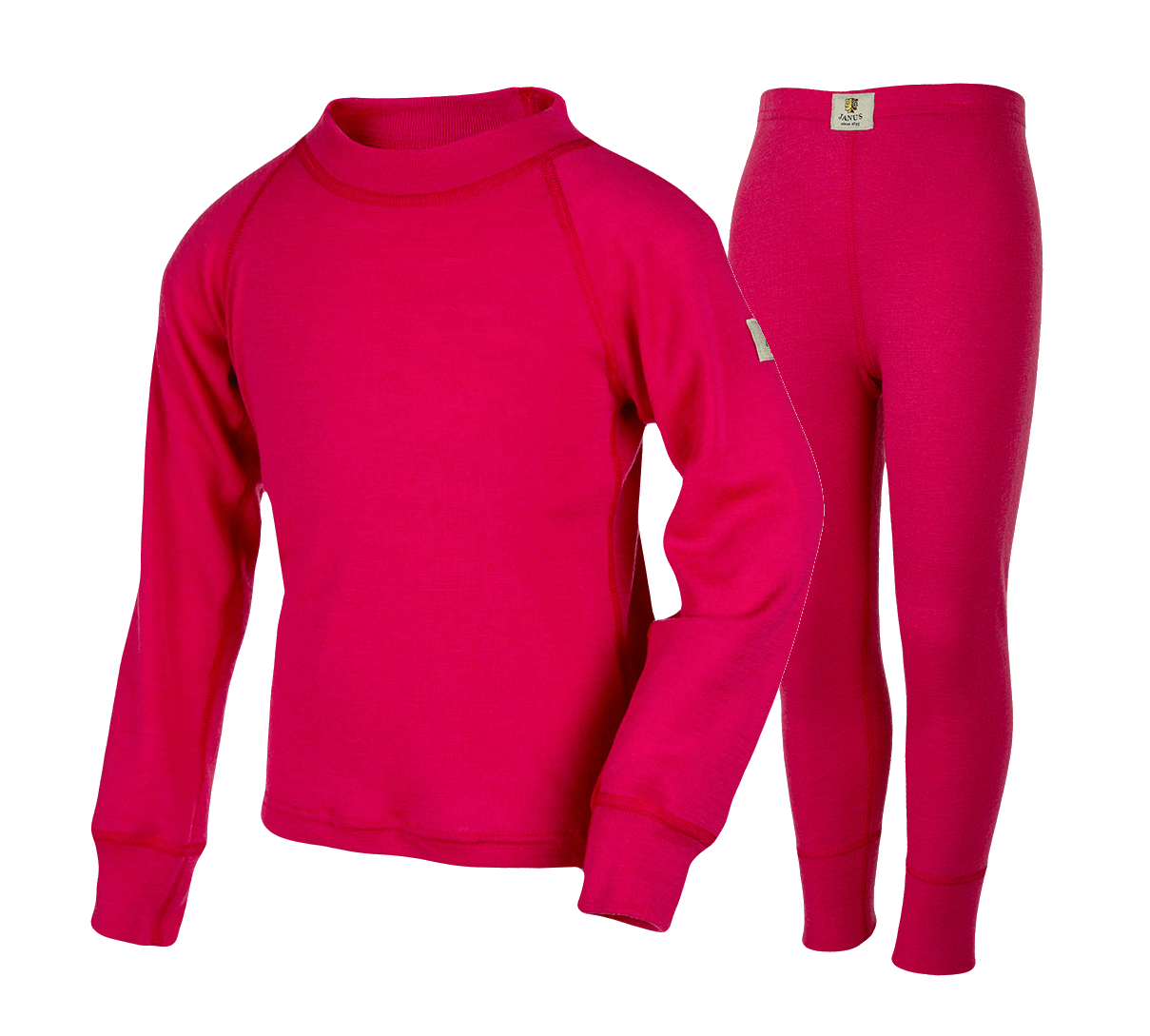 Janus Princess Wool комплект термобелья детский малиновый - 6