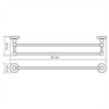 WasserKRAFT Diemel K-2240 Полотенцедержатель, цвет: хром