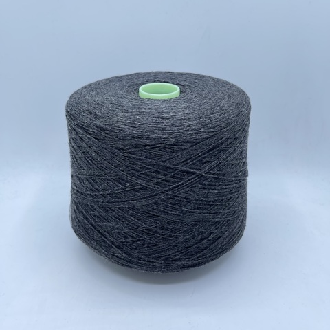 Luxury Selection by RiGo (пр.Италия), art- Cardwool,2/15 750м/100гр, 85% Меринос 15%Полиамид ,цвет-Темно-серый,неоднотонный 587/614 ,арт.24396