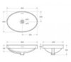 BelBagno BB1004 Раковина керамическая накладная, 60x40, цвет: белый