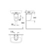 GROHE Bau 39426000 Полупьедестал для раковины