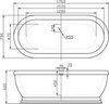 BelBagno BB39-T-BRN Накладная панель слива-перелива, цвет: бронза