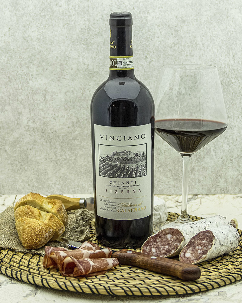 Вино Fattoria di Calappiano Кьянти Ризерва Виничиано Красное Сухое 2015 г.у. 13,5% 0,75 л, Италия