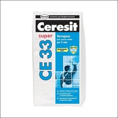 Затирка для швов CERESIT СЕ 33 SUPER 2-5мм с противогрибковым эффектом (роса)