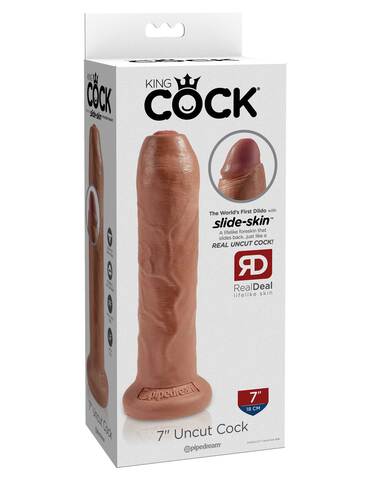 Фаллоимитатор King Cock 7" Uncut - Tan Pipedream 556122PD