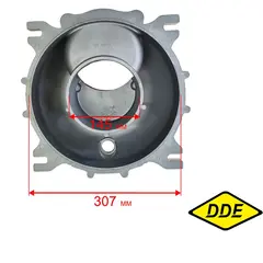 Корпус DDE PTR80H круглый сторона фланцев (20100-00184-00)