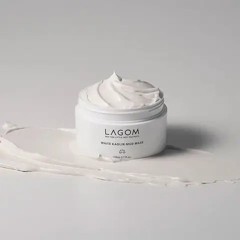Глиняная маска с каолином Lagom White Kaolin Mud Mask 110 мл