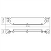 WasserKRAFT Diemel K-2244 Полка косметическая, цвет: хром