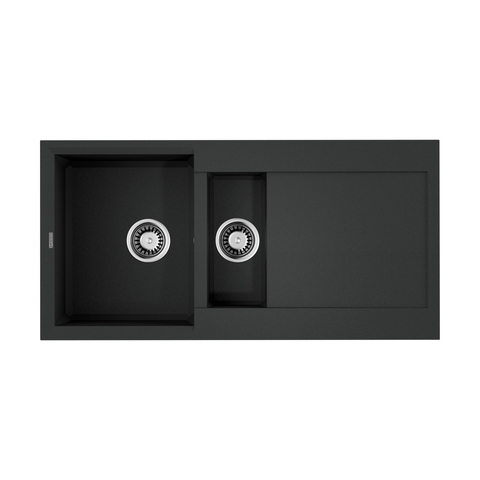 Omoikiri Sakaime 100-2-BL 4993892 Кухонная мойка Tetogranit/черный