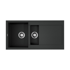 Omoikiri Sakaime 100-2-BL 4993892 Кухонная мойка Tetogranit/черный фото