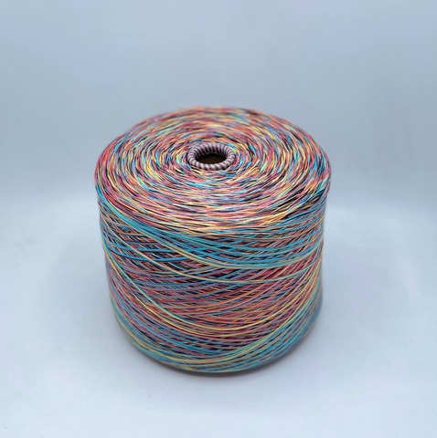 Pinori Filati (пр.Италия), art- Recy-Cot, 333м(смотка в 5 нитей)/100гр.100% хлопок, цвет-Закат, арт.30305