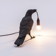 Настольная лампа Bird Black Waiting