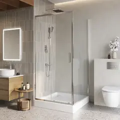 BelBagno Luce LUCE-A-22-90+20-P-CR Душевой уголок, 110x110, цвет: хром фото