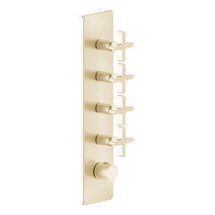 Gessi Inciso 58228#246 Встраиваемый термостатический смеситель на 4 источника, резьба 3/4