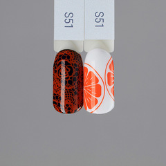 Лак для стемпинга Swanky Stamping S51, vermillion orange 6 мл