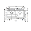 Duravit Happy D.2 Plus HP4964B9292 Тумба подвесная 408x1600x550мм 4 ящика, цвет: stone grey satin matt