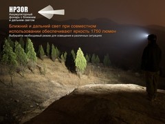 Купить фонарь светодиодный налобный Fenix HP30R 1750 лм, аккумулятор*