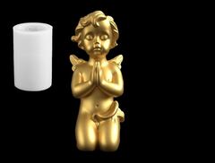 Силиконовый молд Ангелочек молящийся 3 D