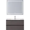 BelBagno KRAFT-800-2C-SO-GSO База под раковину подвесная с фрезерованными ручками по всей длине фасада с двумя выкатн. ящ., Темно-Серый Мат.,800x455x500