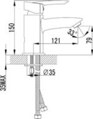 LEMARK Серия MARS. Смеситель для умывальника – LM3506C