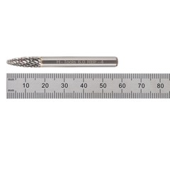 Бор-фреза твердосплавная F(RBF) 6,0x18x58x6мм HM H-Tools 116030HT